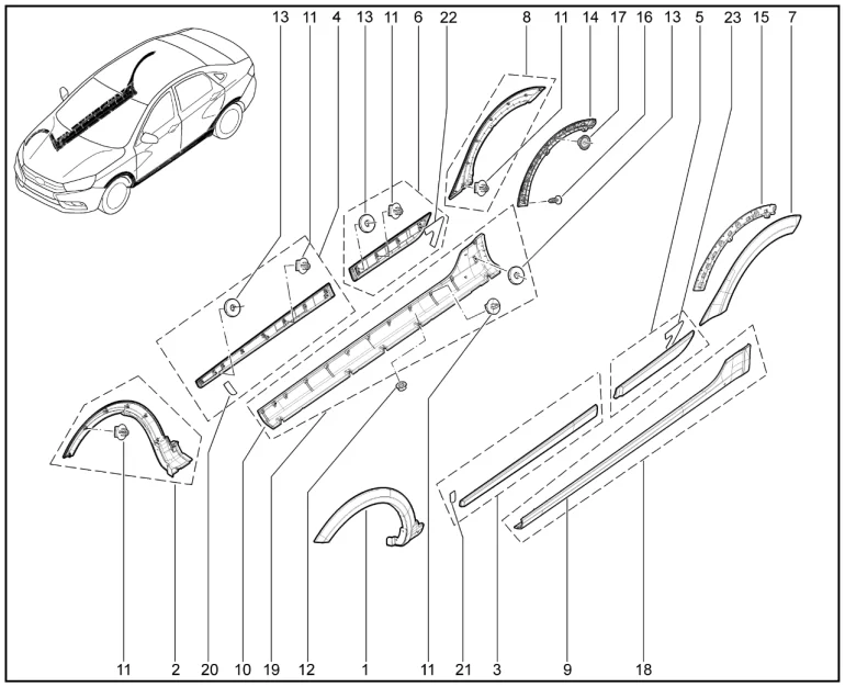 Молдинги (Кросс)