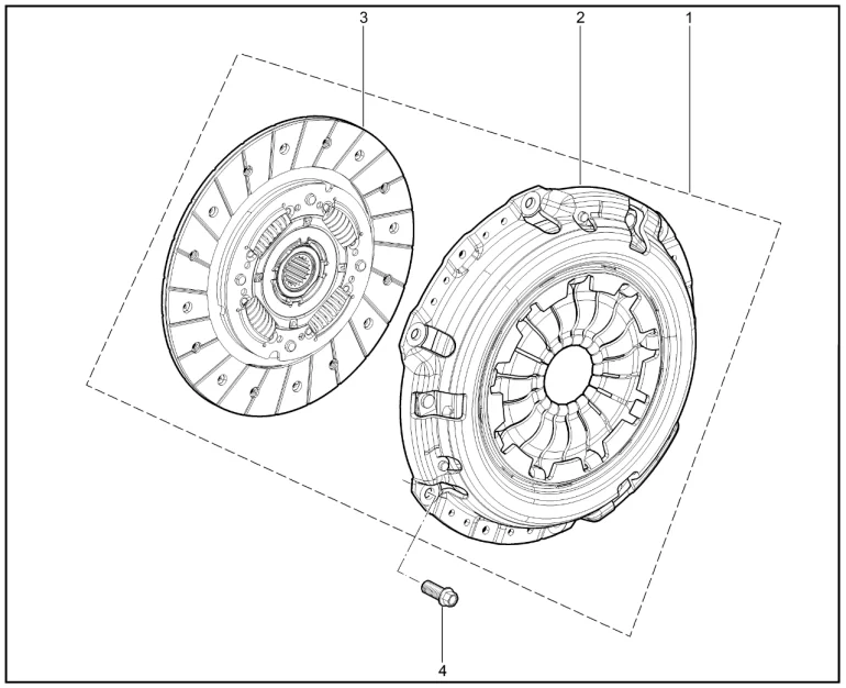 Диски сцепления (P4M + КПП 6 ст.)