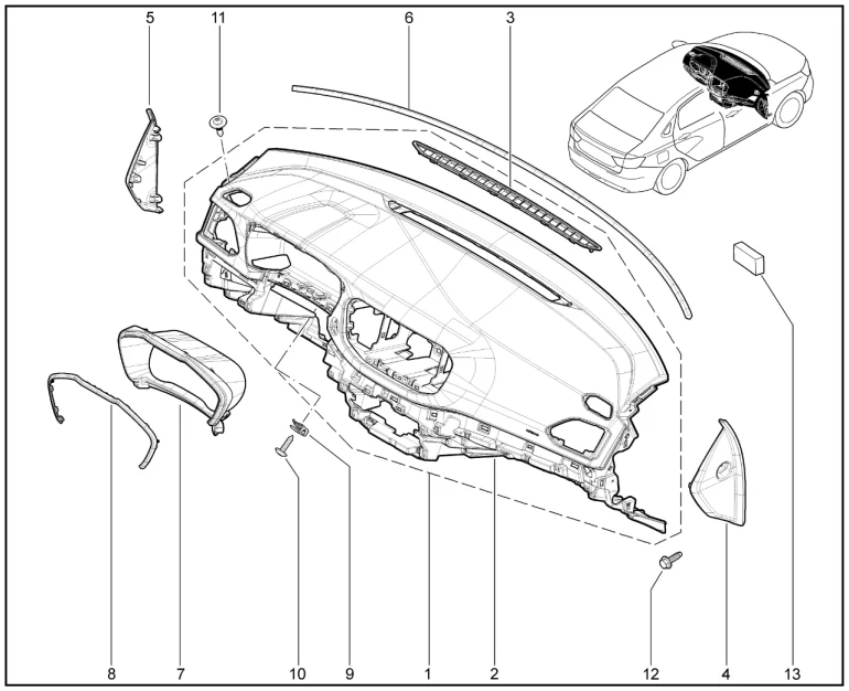 Панель приборов (FL)