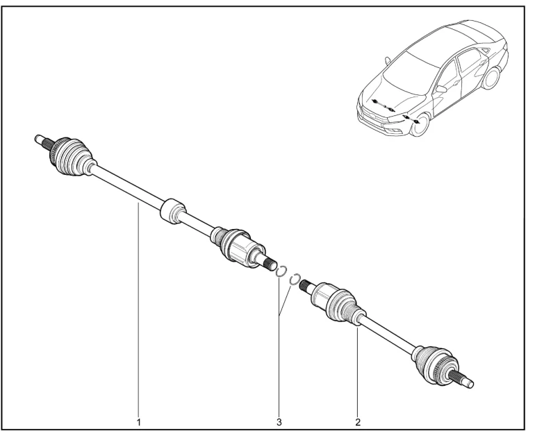 Привод передних колес