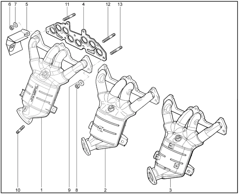 Коллектор выпускной (P3M)