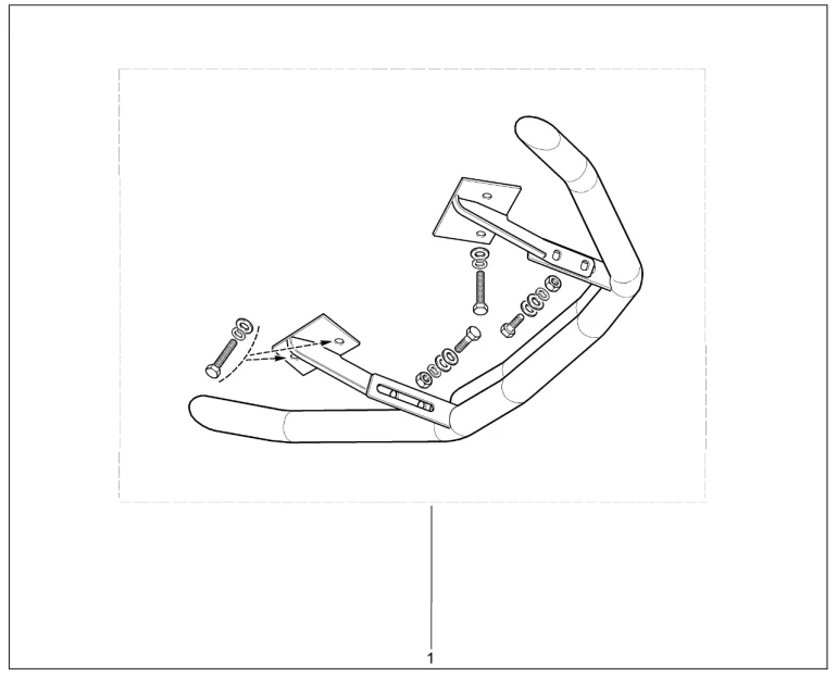 Защита бампера переднего