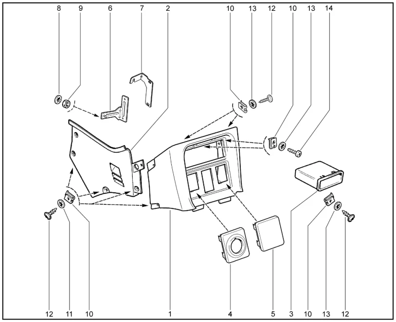 Накладки консоли