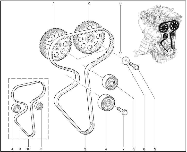 Привод ГРМ (Р4М)