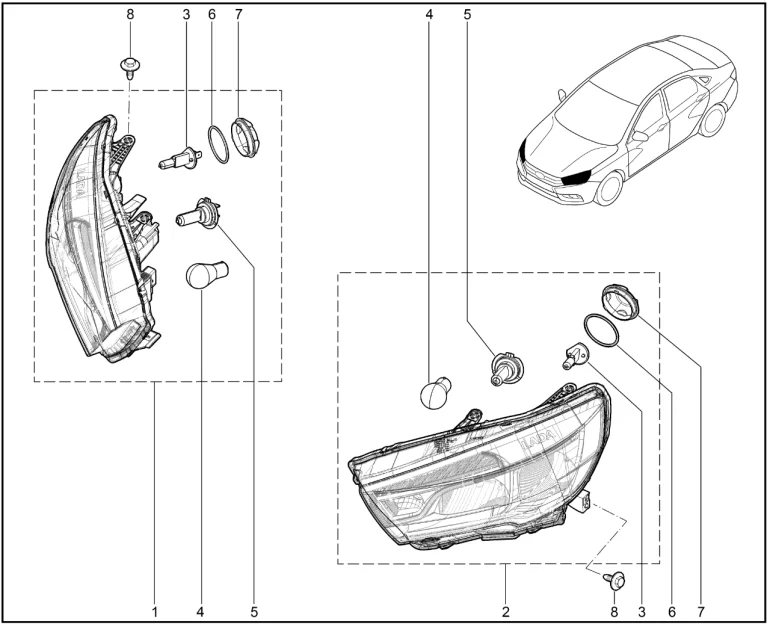 Фары передние