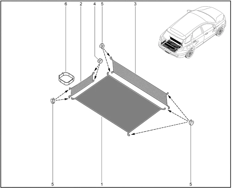 Сетка багажника