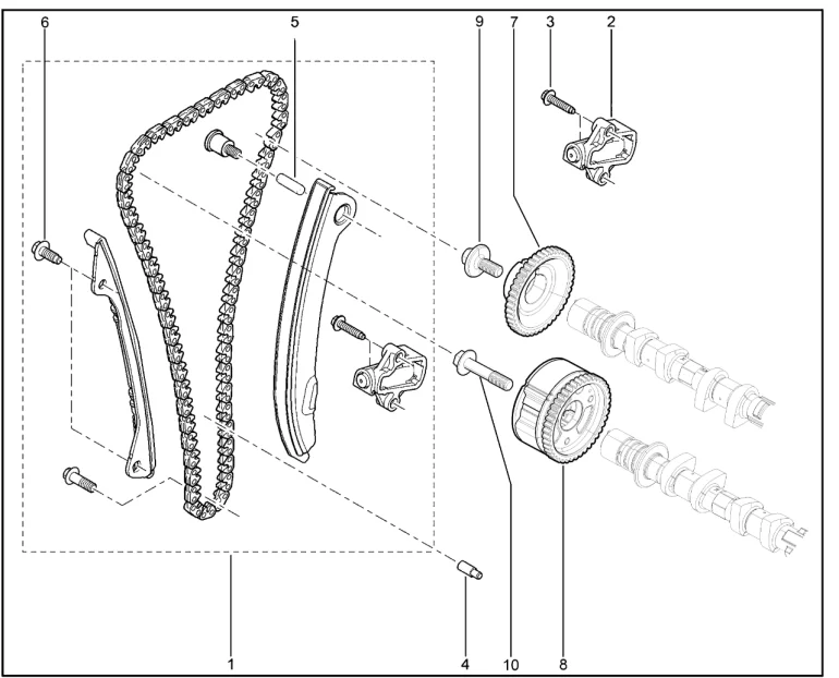 Привод ГРМ (H4M)