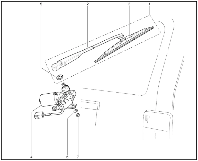 Стеклоочиститель задний