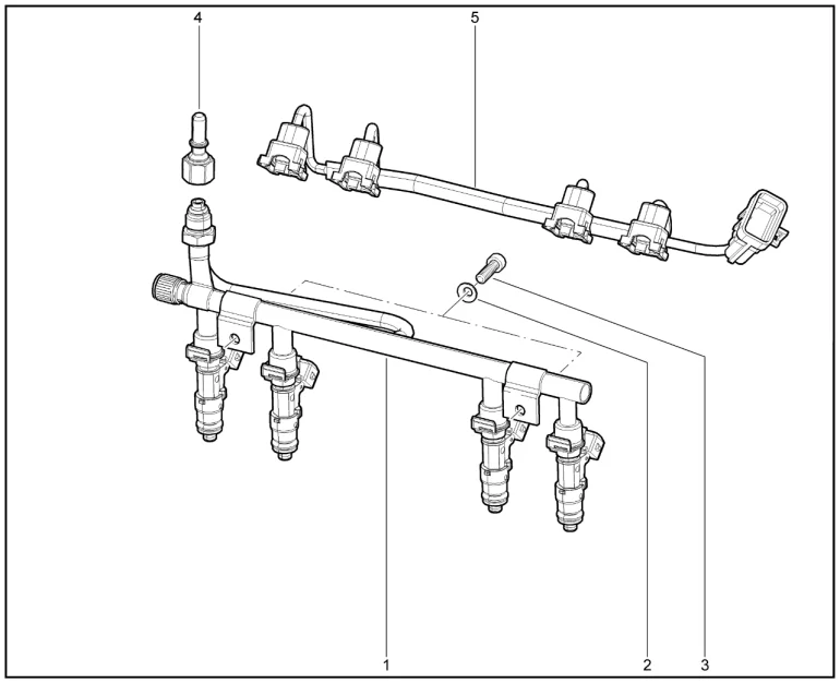 Рампа топливная (дв.1,7л. - P3N)(до 10.10.2022)