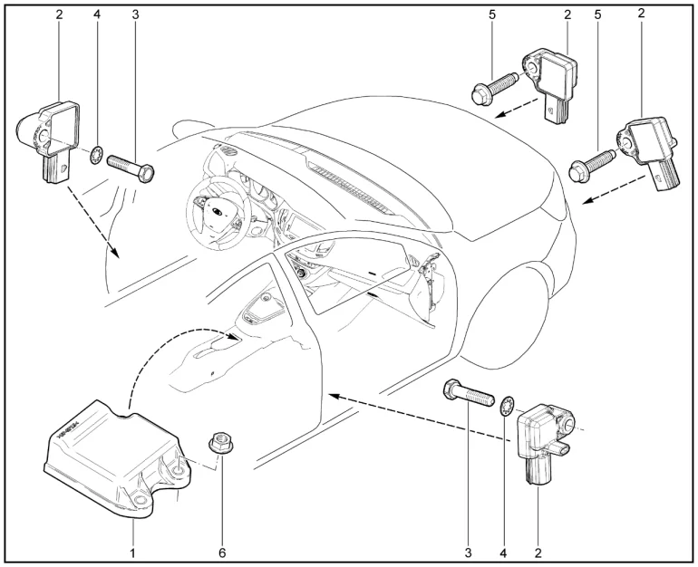 Блок управления подушками безопасности