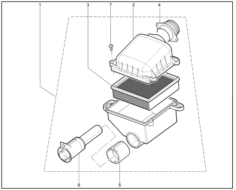 Фильтр воздушный (Sport)(деталировка)