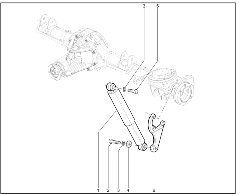 Амортизатор задний