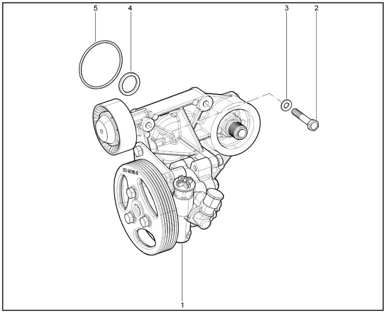 Насос гидроусилителя рулевого управления (дв.1,7л. - P3N)(XGM)