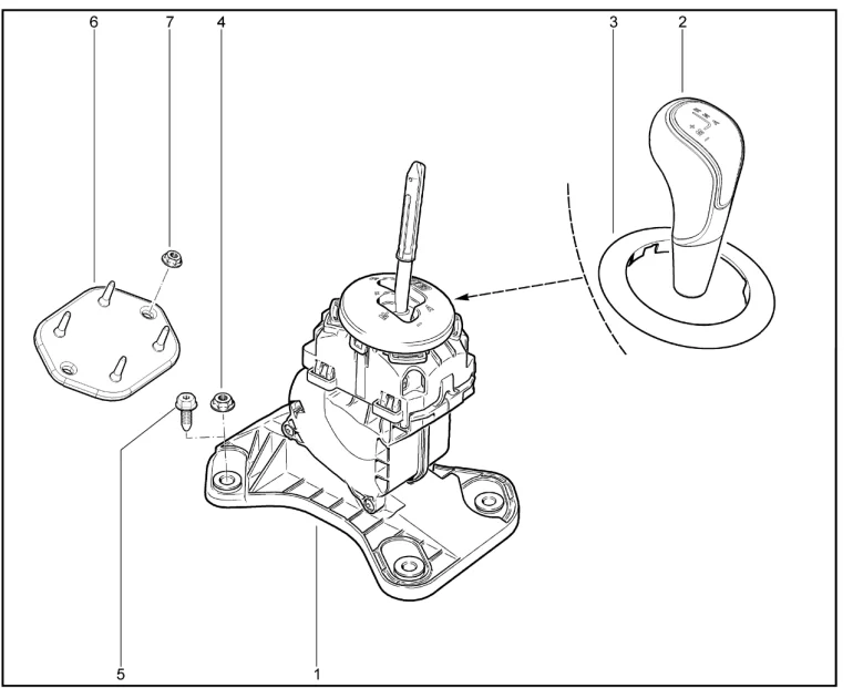 Привод механизма выбора передач (робот.)