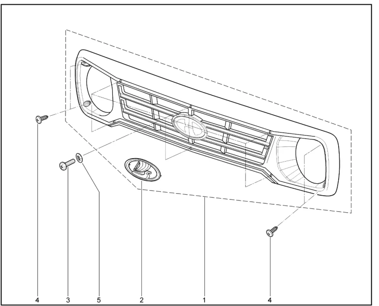 Облицовка радиатора (BRONTO)