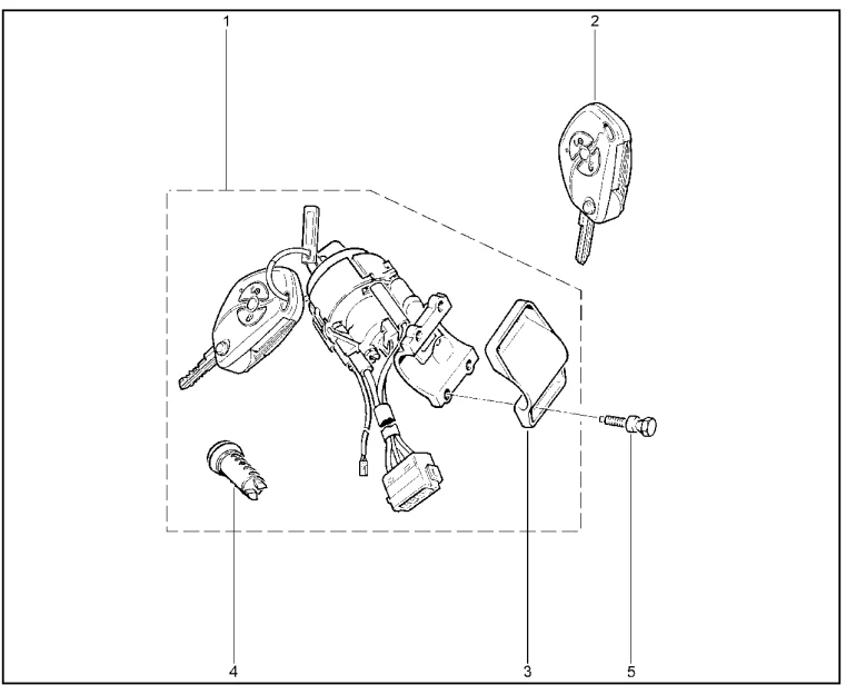 Выключатель зажигания с ПДУ
