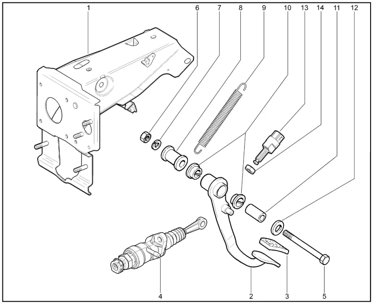Педаль сцепления