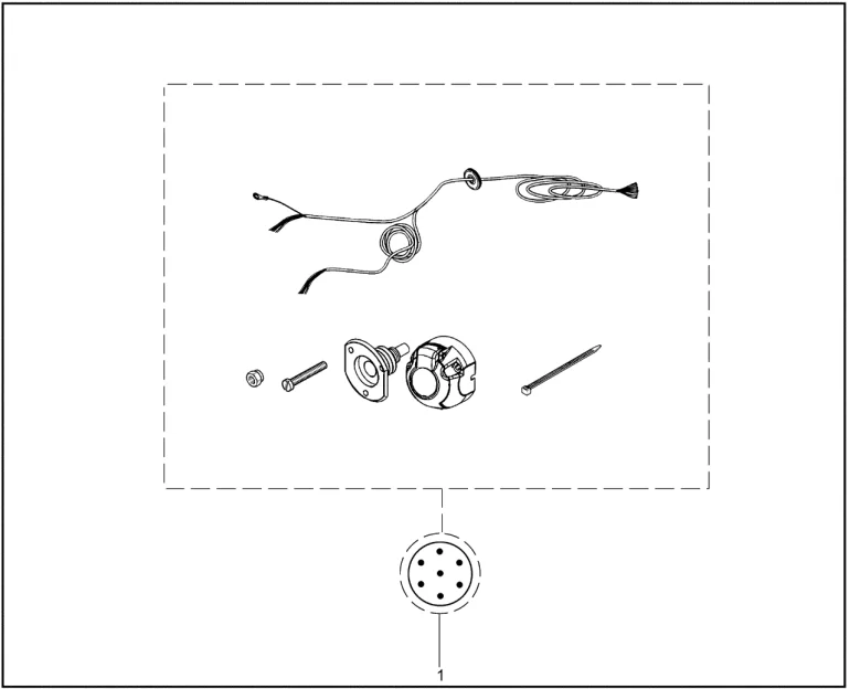 Электропроводка с розеткой к ТСУ