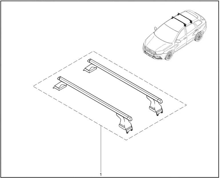Багажник в сборе