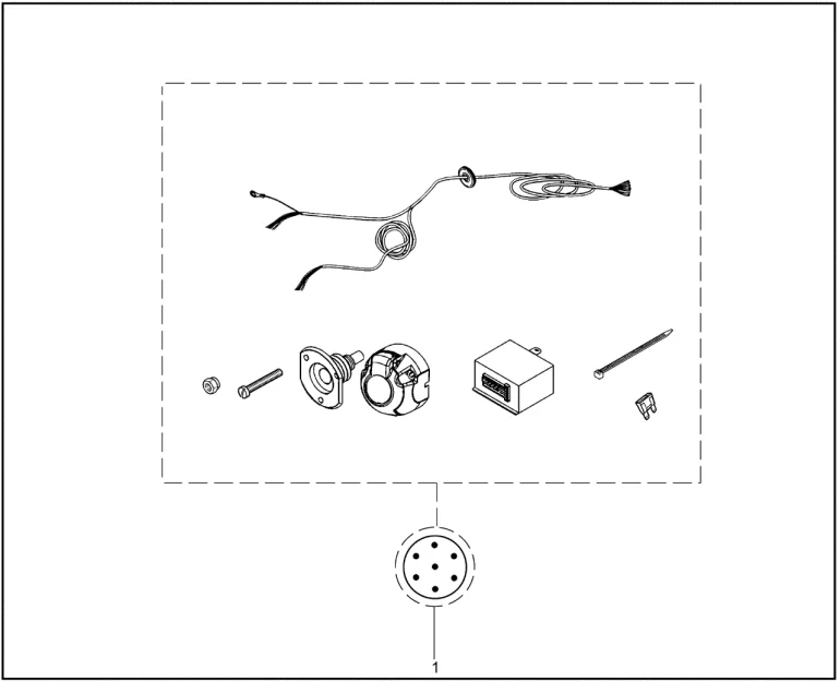 Электропроводка с розеткой к ТСУ