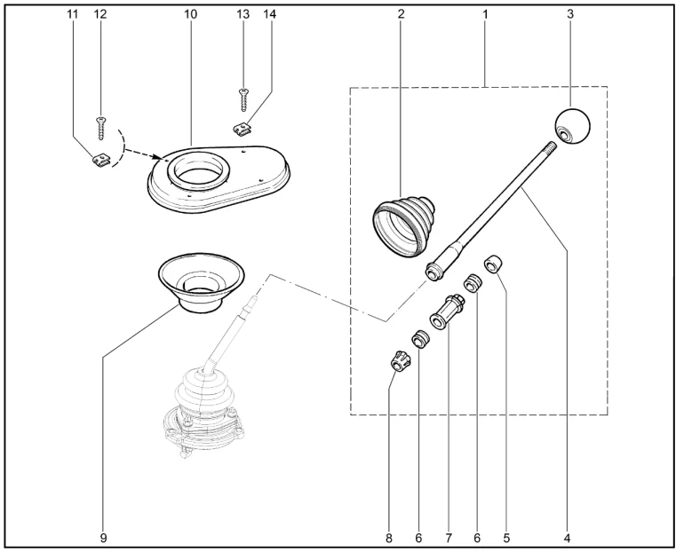 Рычаг переключения передач