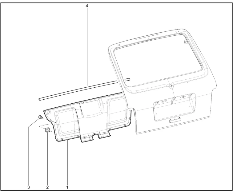 Обивка двери задка