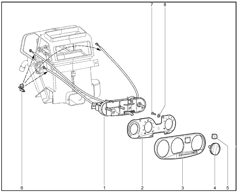 Панель упраления отопителем