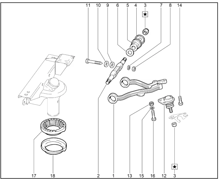 Рычаги передней подвески верхние
