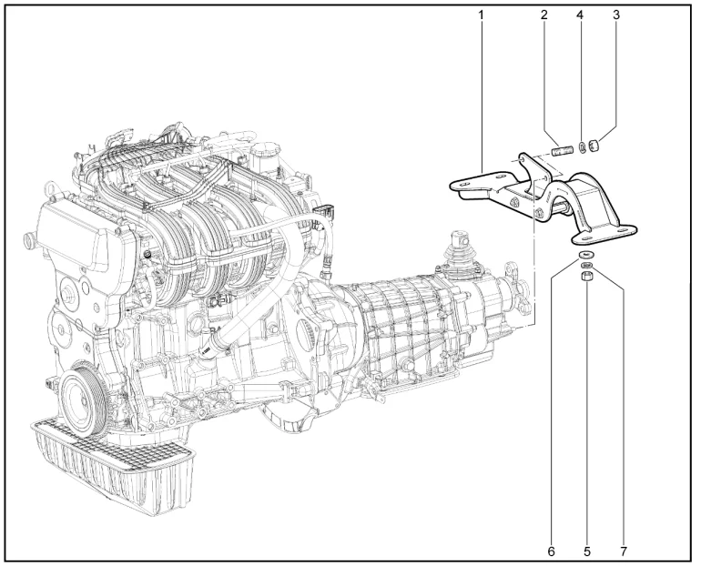 Подвеска двигателя задняя (Sport)