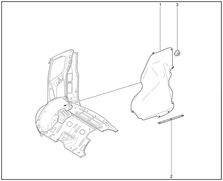 Перегородка бака топливного