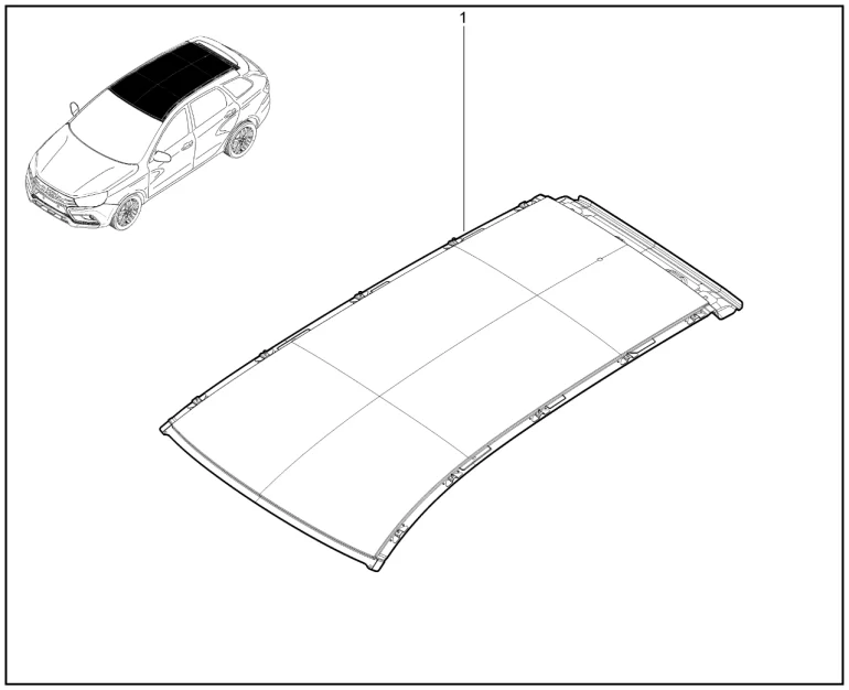 Панель крыши (универсал)
