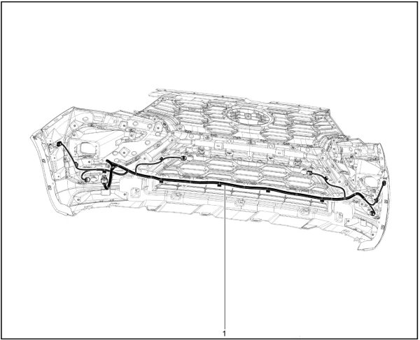 Жгут проводов переднего бампера для Lada Iskra