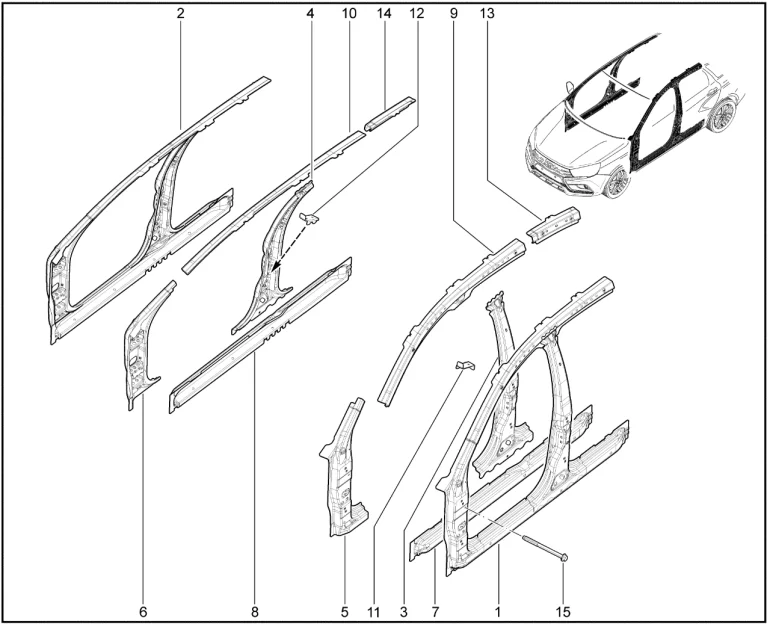 Элементы кузова внутренние