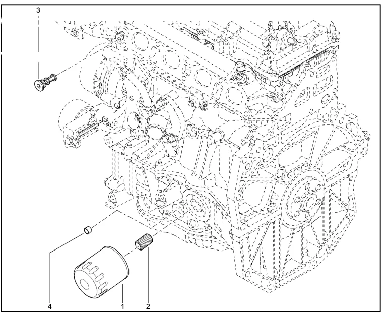 Фильтр масляный (H4M)