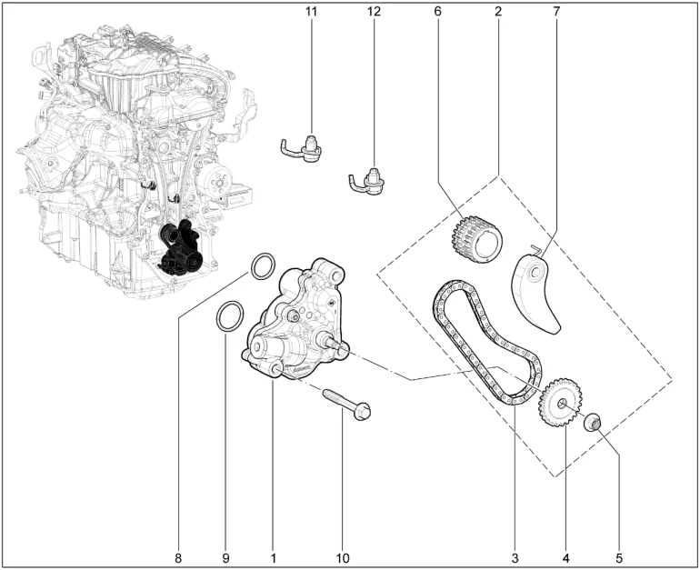 Насос масляный (Н4М)
