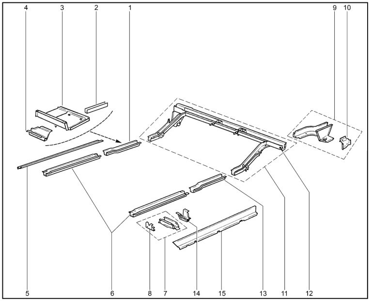 Каркас основания кузова