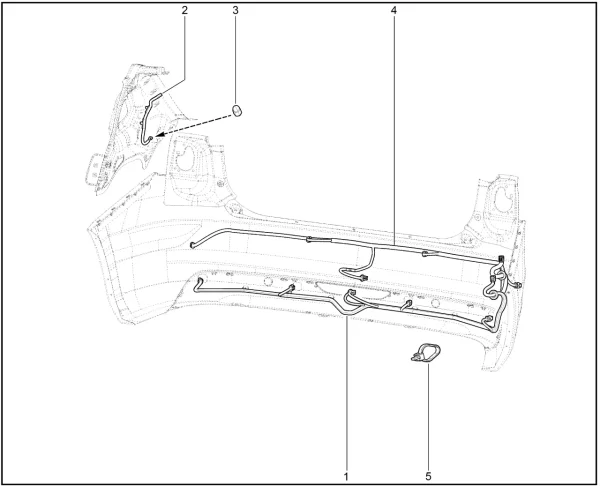 Жгут проводов заднего бампера 8450160308 для Lada Iskra