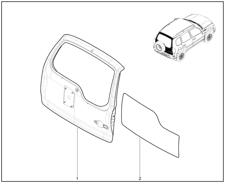 Дверь задка (с 12.2020)