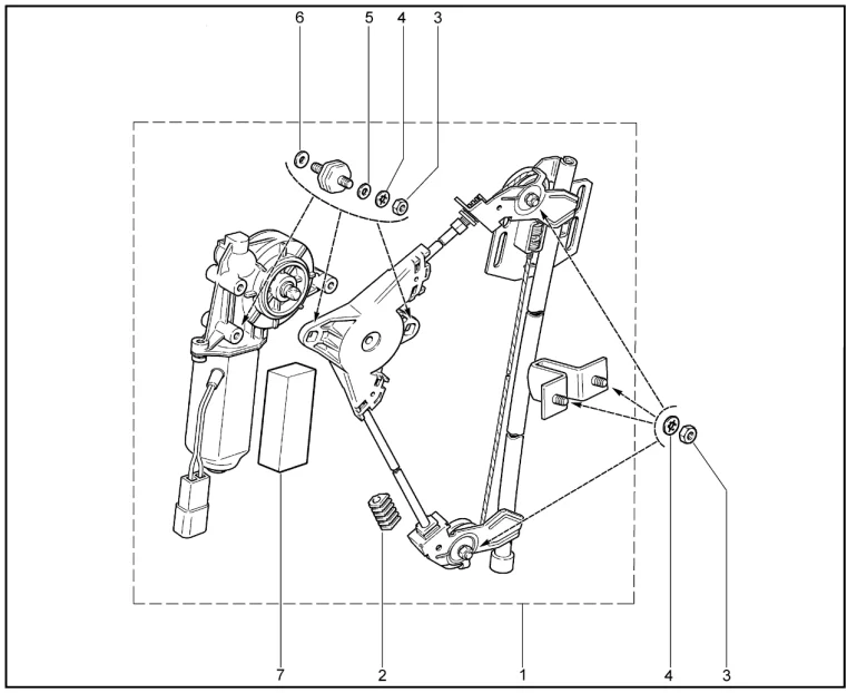 Электростеклоподъемники передних дверей