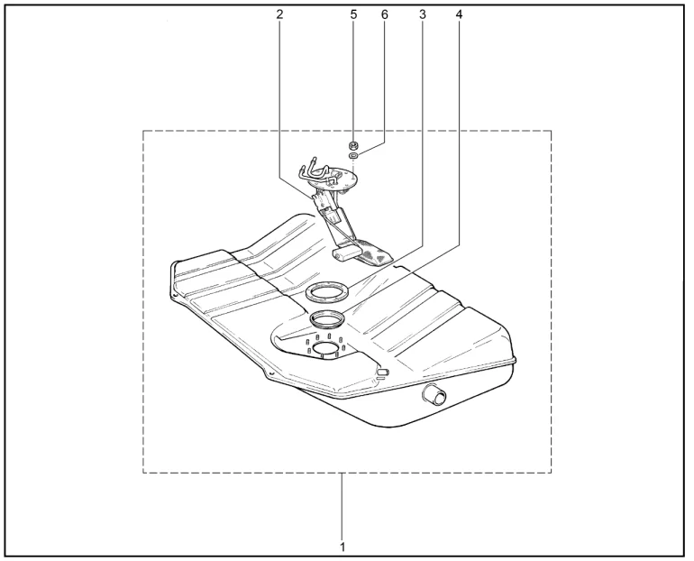 Бак топливный (2131)(деталировка)
