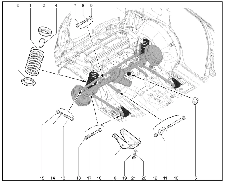 Подвеска задняя