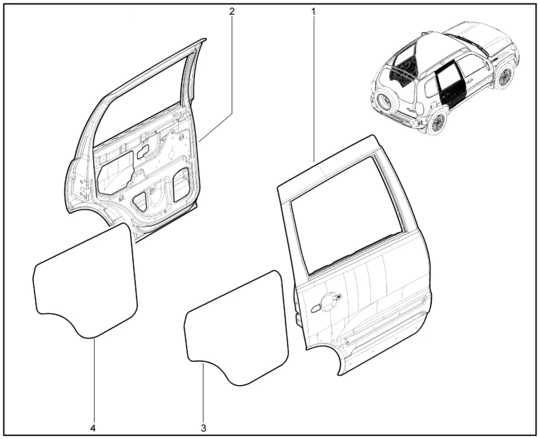 Двери задние (с 12.2020)