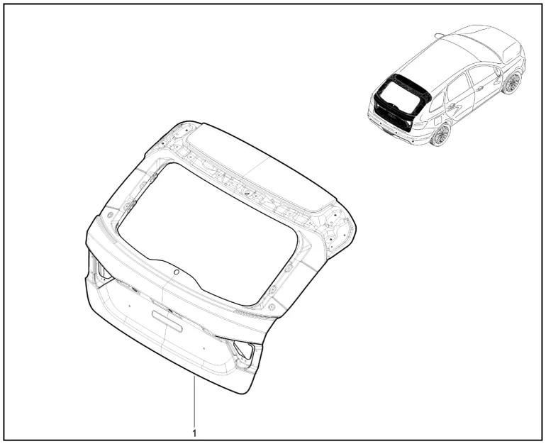 Дверь задка (универсал)