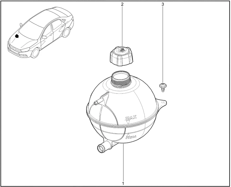Бачок расширительный (H4M)