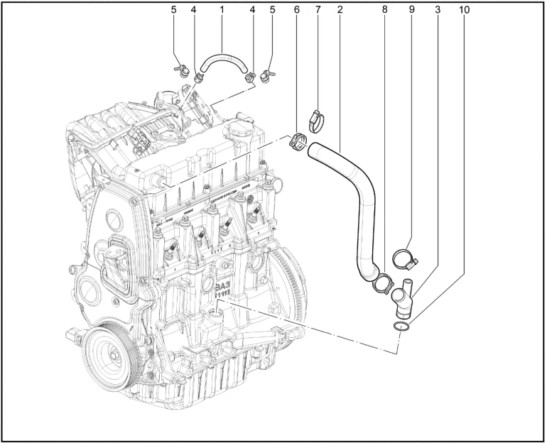 Вентиляция картера (P3M-11182)