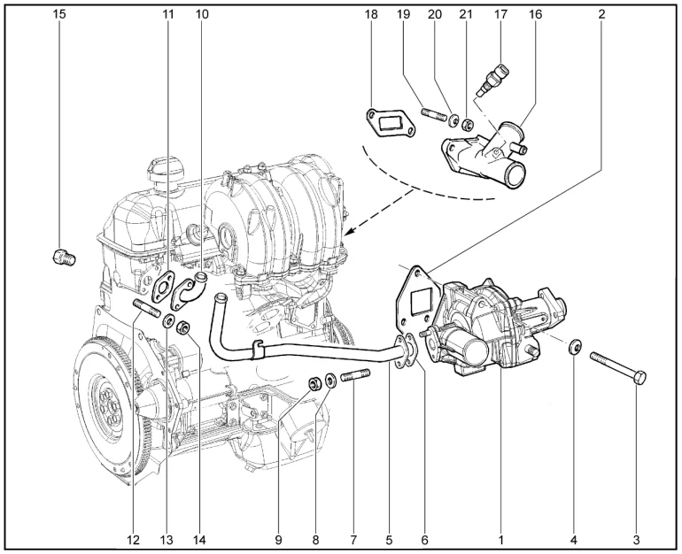 Насос водяной (P3N)(XGL)