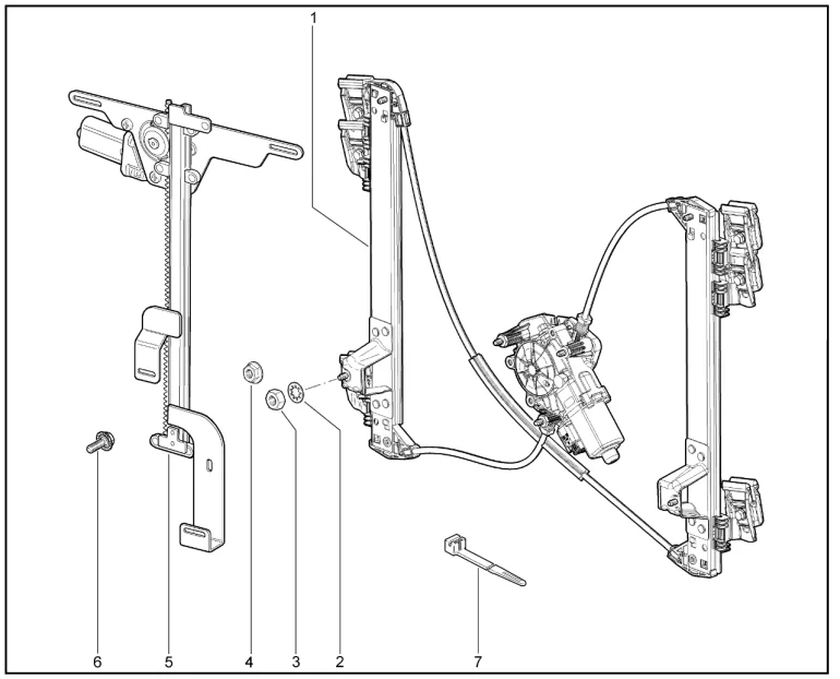 Электростеклоподъемники передних дверей