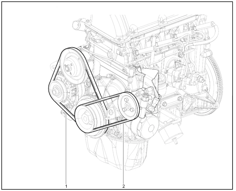 Ремень привода вспомогательных агрегатов (без КУ)