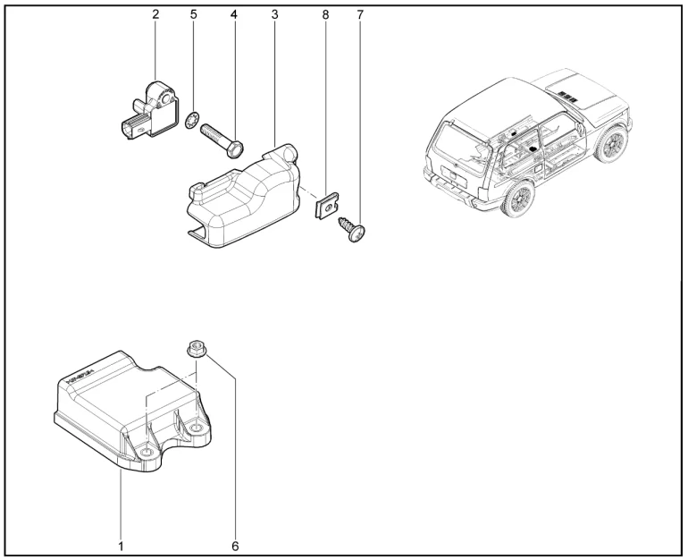 Блок управления подушками безопасности