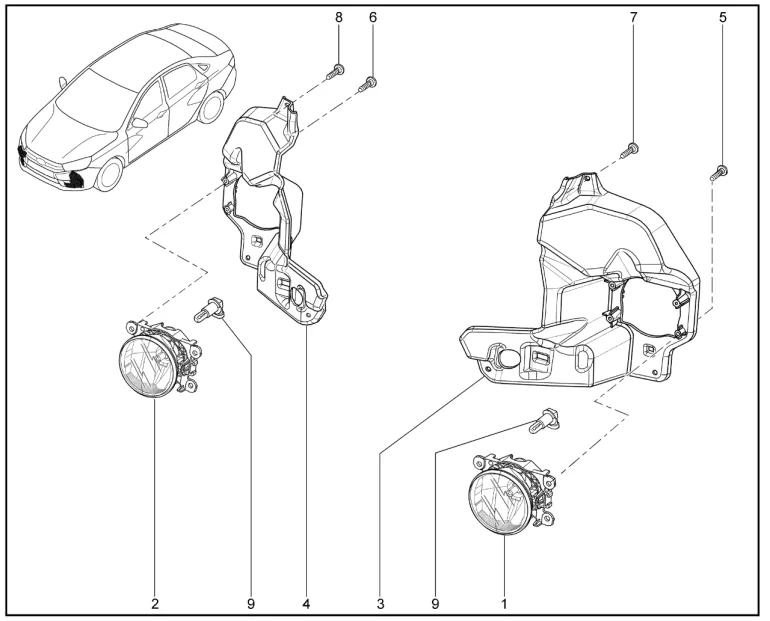 Фары противотуманные